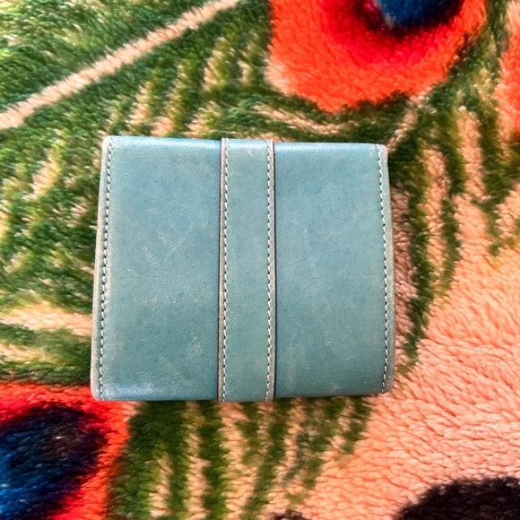 Vintage Teal Gucci Coin Purse Pouch - Picture 3 of 8